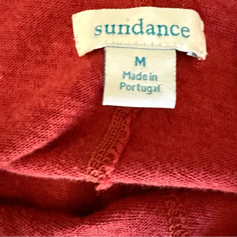 Sundance  Ariane 100% Linen Long Line Dolman Sleeve Tunic Top Size‎ Medium - Picture 10 of 11